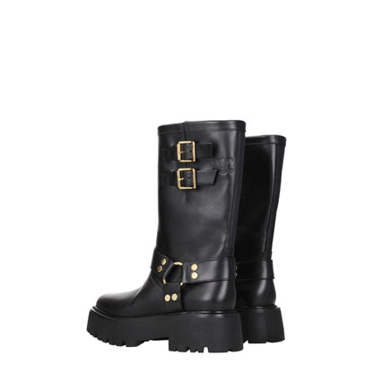 Celine Gold Leather Ankle