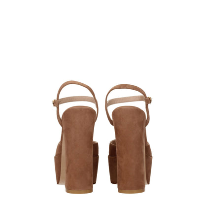 Stuart Weitzman Beige Leather Sandal