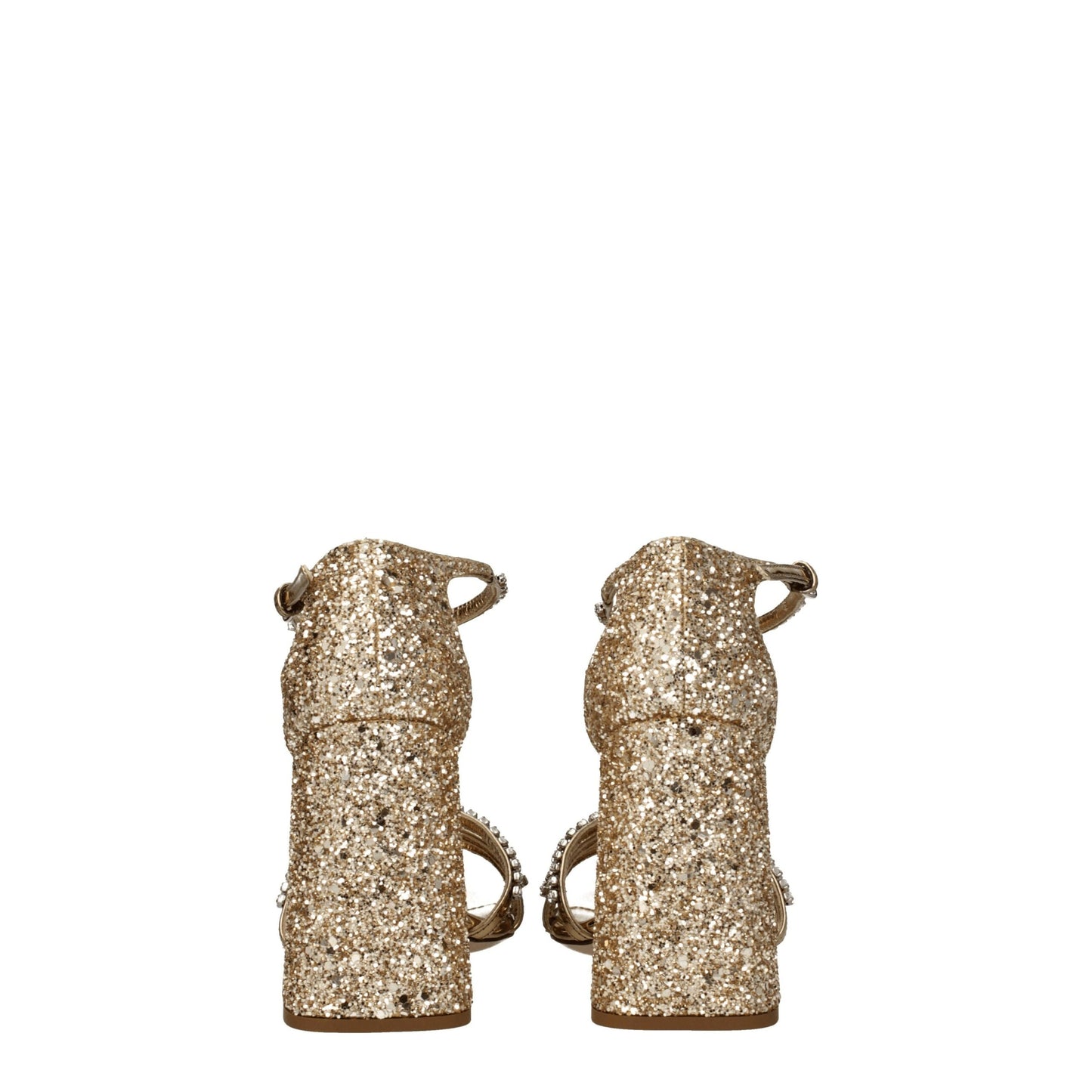 Miu Miu Gold Plastic Sandal