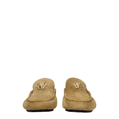 Versace Beige Leather Loafer