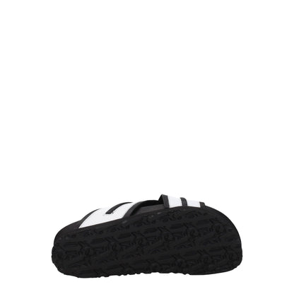 Palm Angels White Leather Slipper