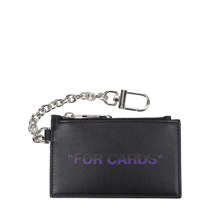 Off-White Black Leather Wallet
