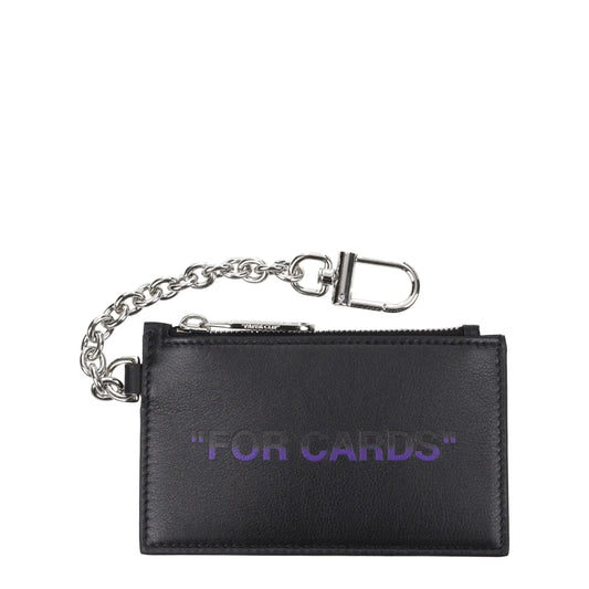 Off-White Black Leather Wallet