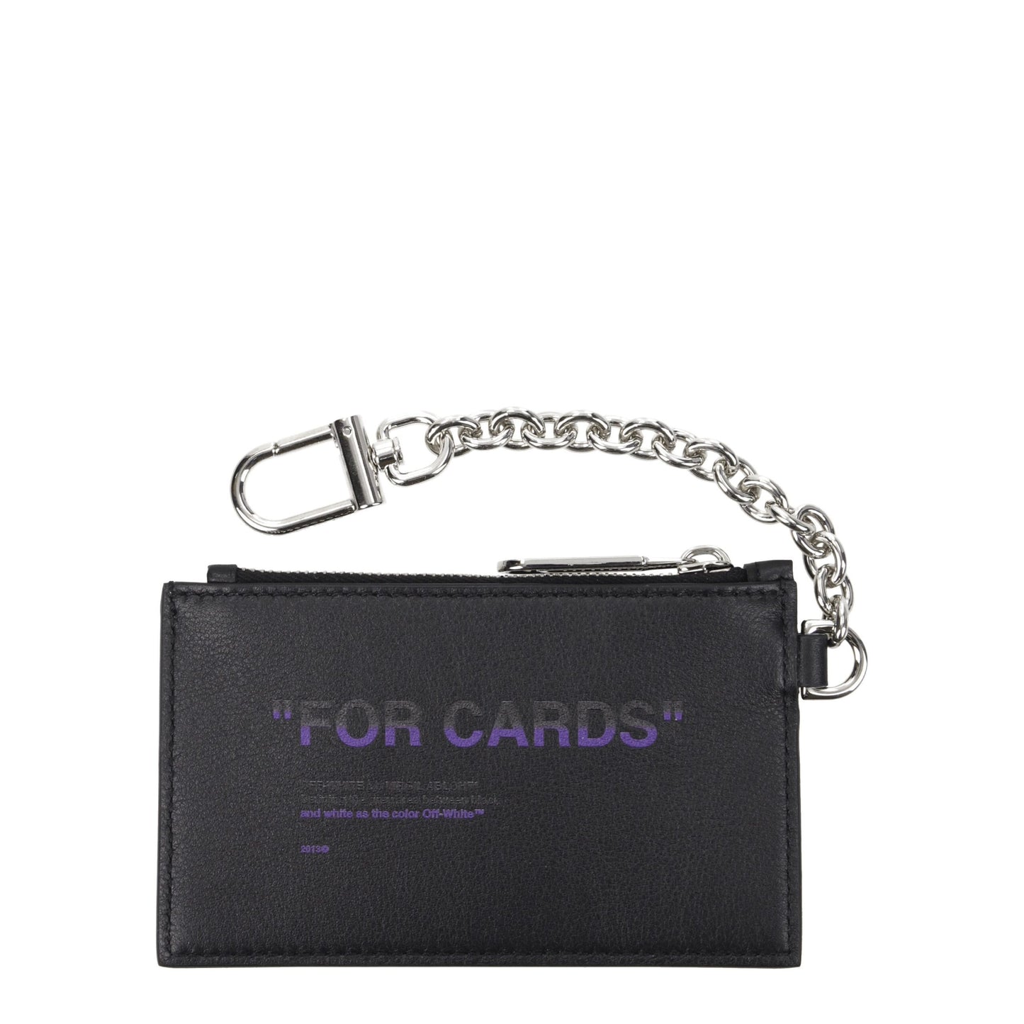 Off-White Black Leather Wallet