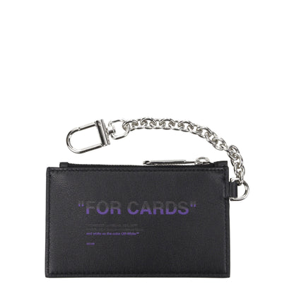 Off-White Black Leather Wallet