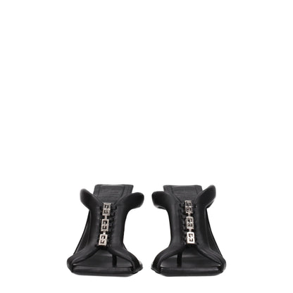 Givenchy Black Leather Sandal