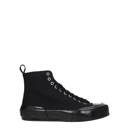 Jil Sander Black Fabric Sneakers