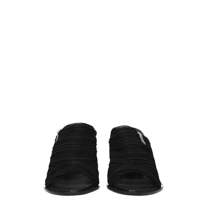 Premiata Black Fabric Sandal