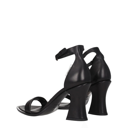 Premiata Black Leather Sandal