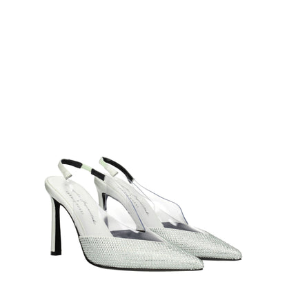 Sergio Rossi Green Satin Sandal