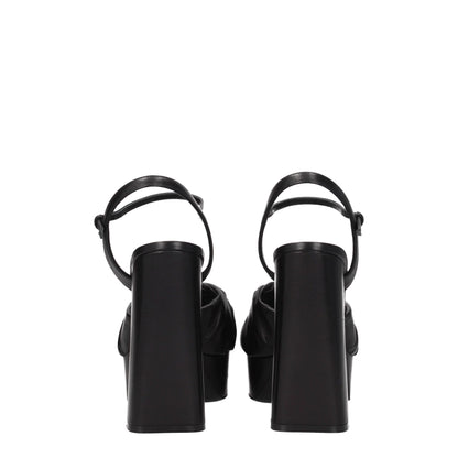 Sergio Rossi Black Leather Sandal