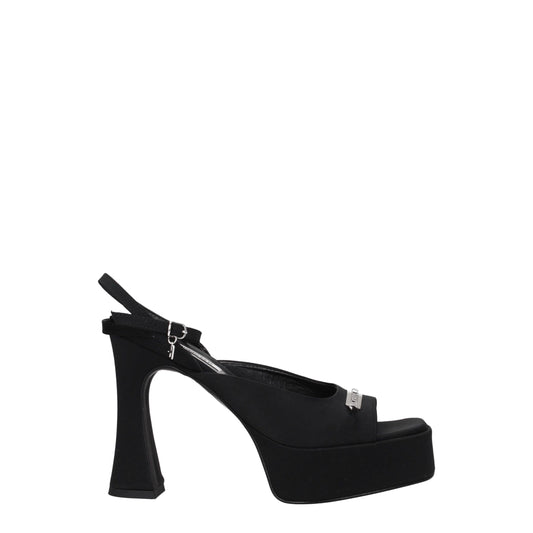 Karl Lagerfeld Black Fabric Sandal