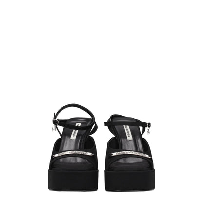 Karl Lagerfeld Black Fabric Sandal