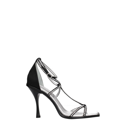 Dsquared² Black Satin Sandal