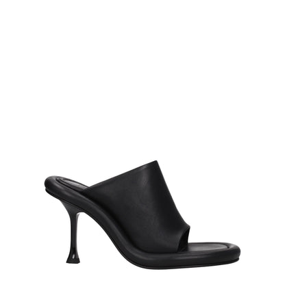 Jw Anderson Black Leather Sandal