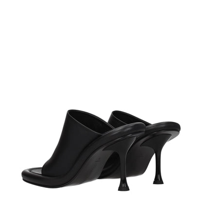 Jw Anderson Black Leather Sandal