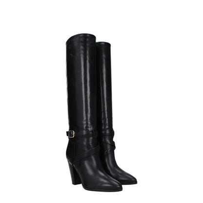 Celine Black Leather Boot