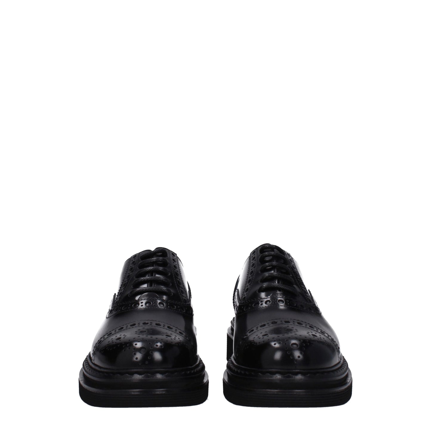 Dolce & Gabbana Black Leather Oxfords And Derby