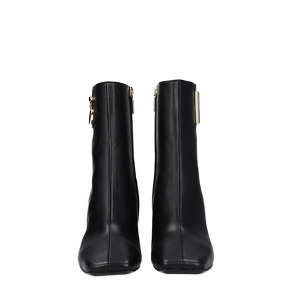 Dolce & Gabbana Black Leather Ankle