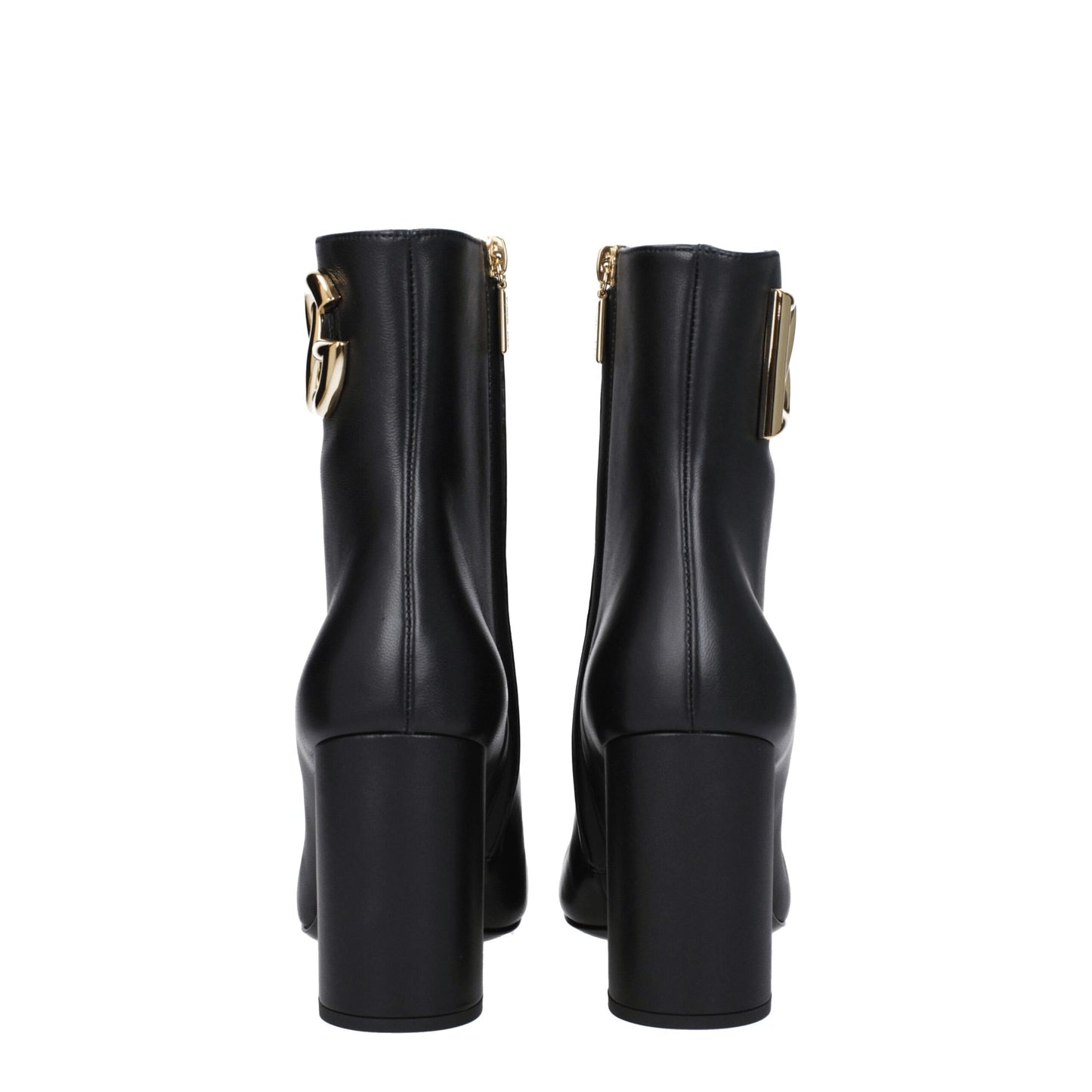 Dolce & Gabbana Black Leather Ankle