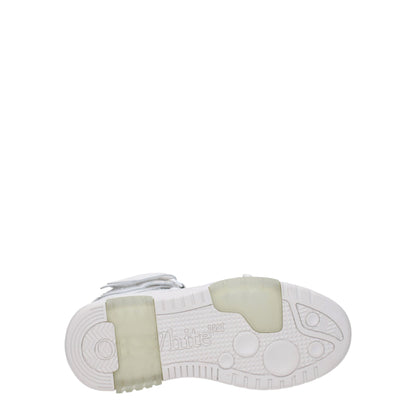 Off-White White Leather Sneakers