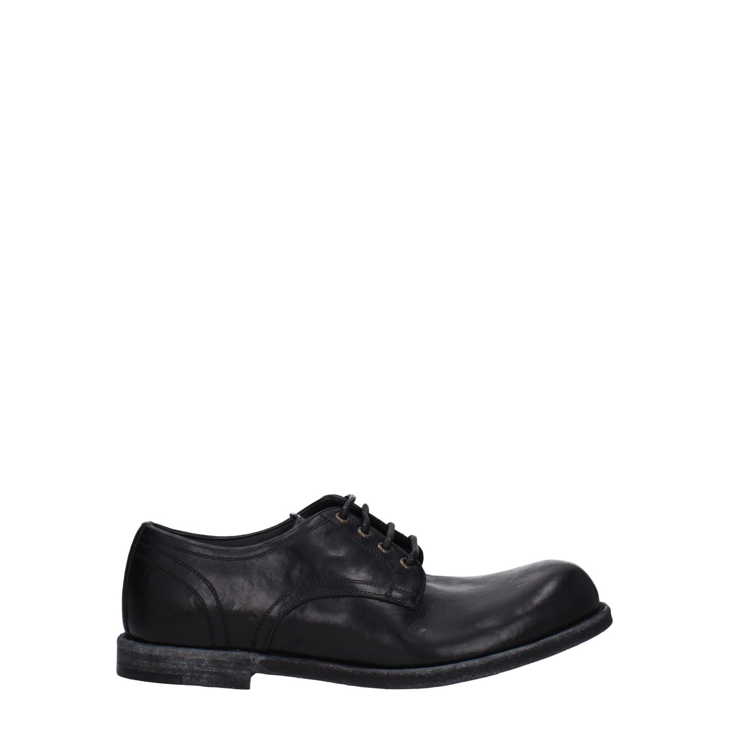 Dolce & Gabbana Black Leather Oxfords And Derby