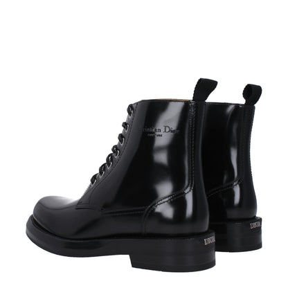 Christian Dior Black Leather Ankle
