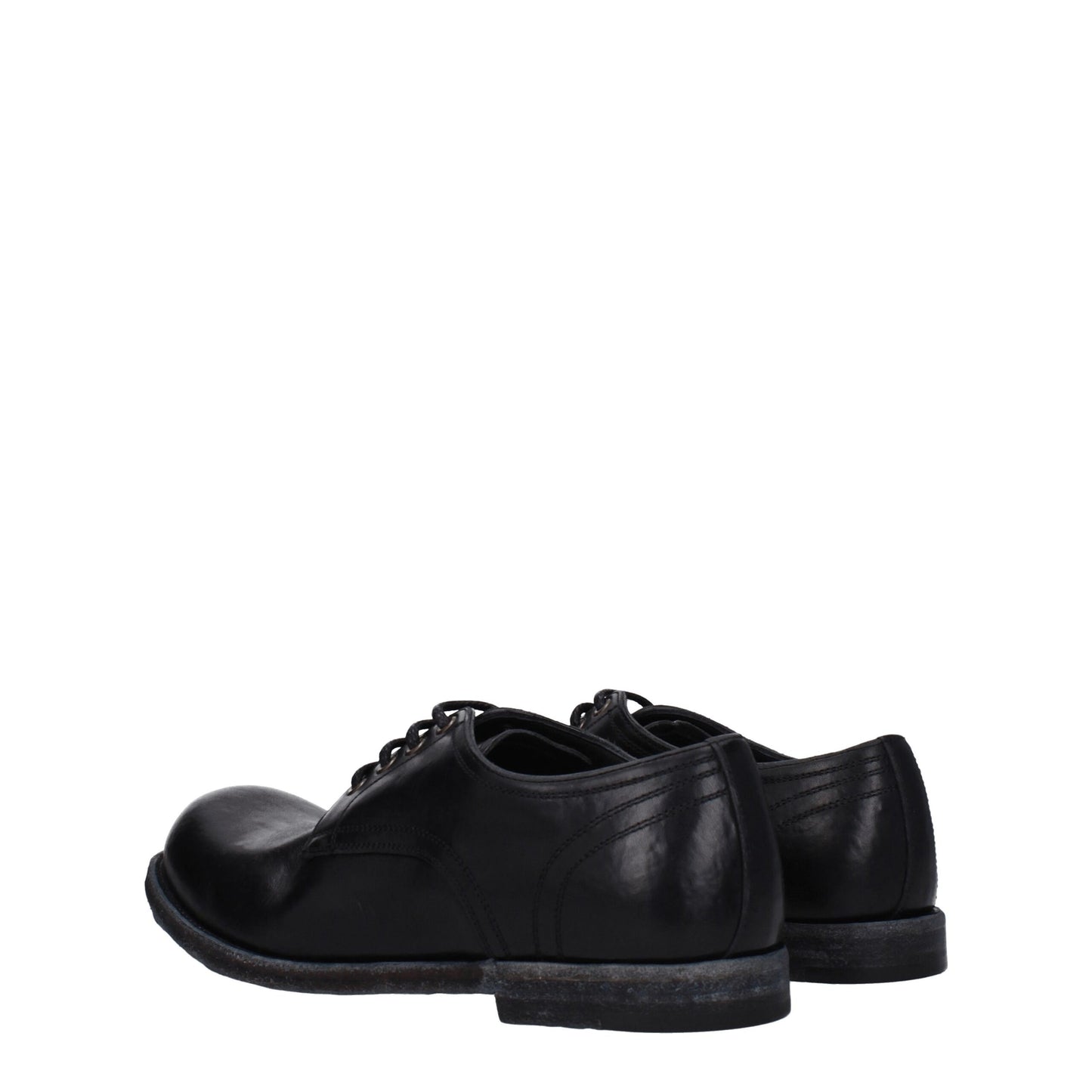 Dolce & Gabbana Black Leather Oxfords And Derby
