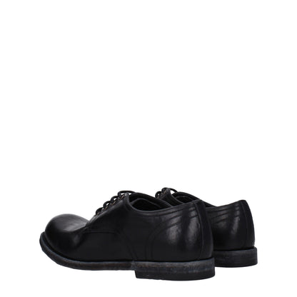 Dolce & Gabbana Black Leather Oxfords And Derby
