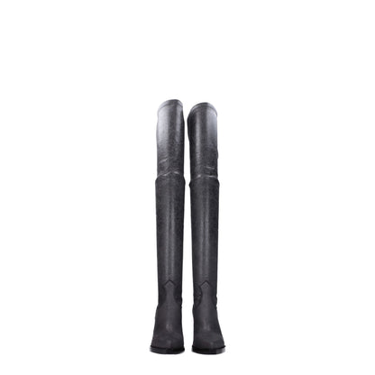 Paris Texas Black Leather Boot