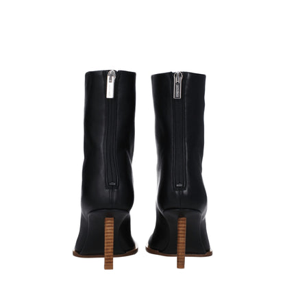 Jacquemus Black Leather Ankle