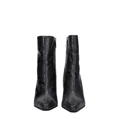 Paris Texas Gray Leather Ankle