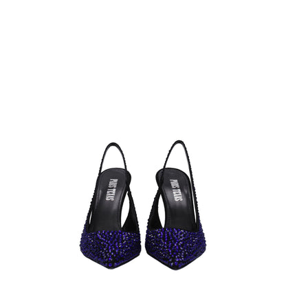 Paris Texas Black Leather Sandal