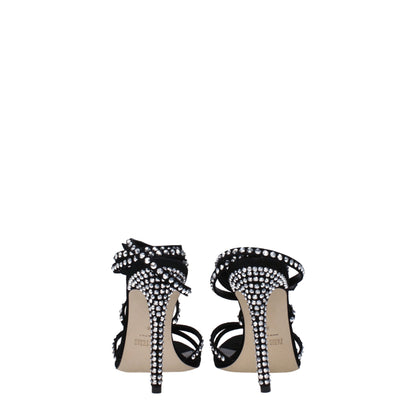 Paris Texas Black Leather Sandal