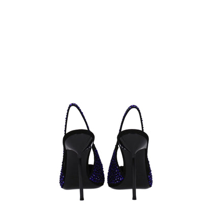 Paris Texas Black Leather Sandal