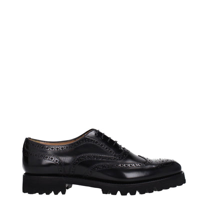 Church's Black Leather Oxfords And Derby