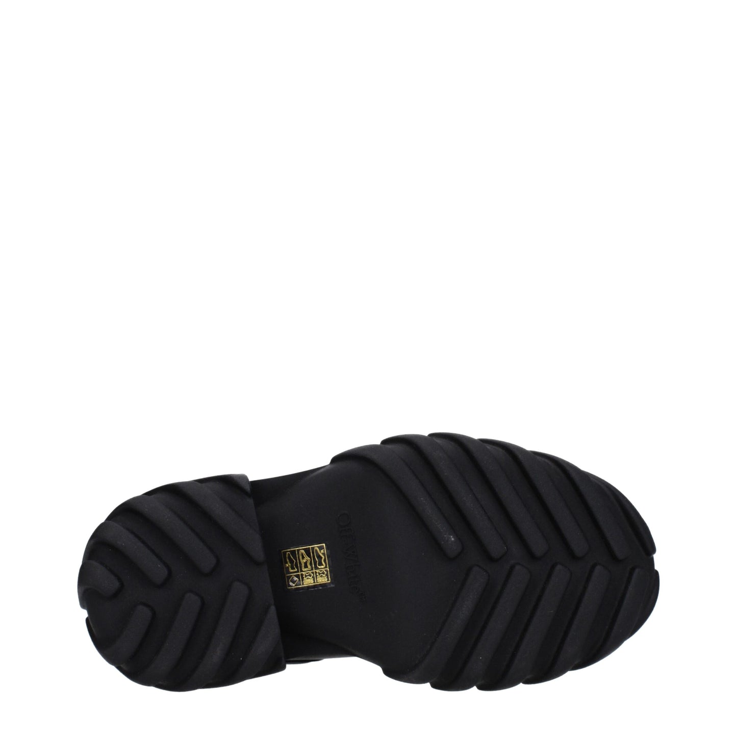 Off-White Black Leather Ankle