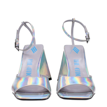 The Attico Gray Leather Sandal