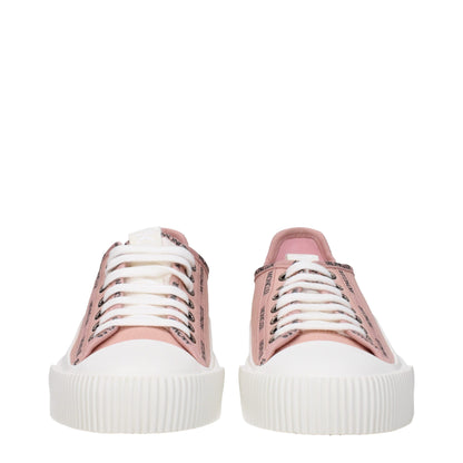 Moncler Pink Fabric Sneakers