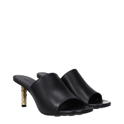Givenchy Black Leather Sandal