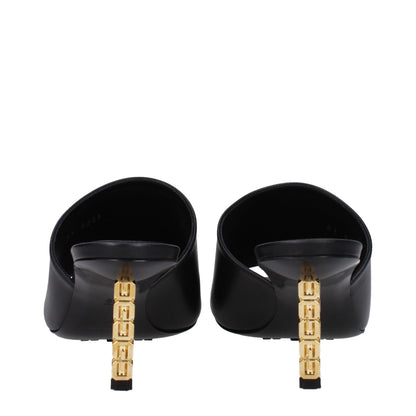 Givenchy Black Leather Sandal