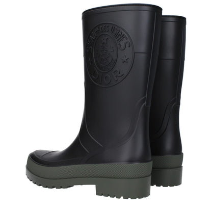 Christian Dior Black Cotton Boot