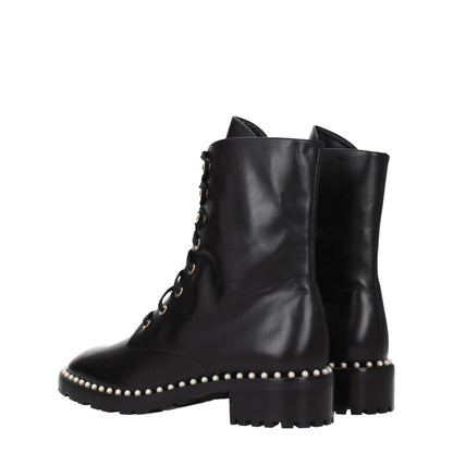 Stuart Weitzman Black Leather Ankle