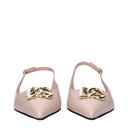 Dolce & Gabbana Pink Leather Sandal