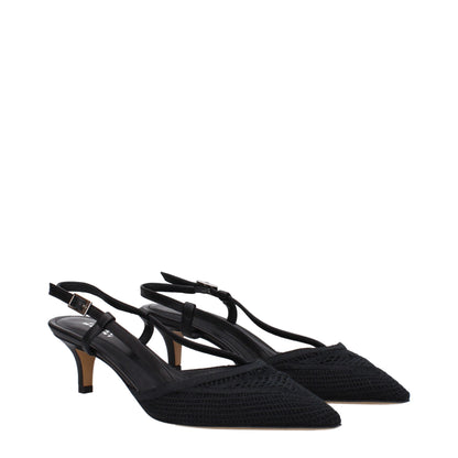 Isabel Marant Black Fabric Sandal
