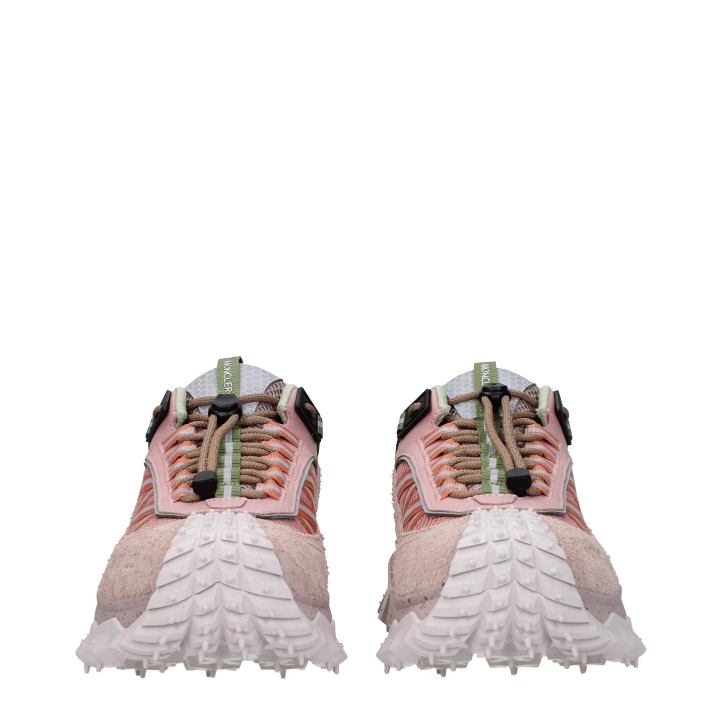 Moncler Pink Leather Sneakers