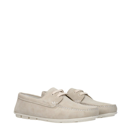 Prada Gray Leather Loafer