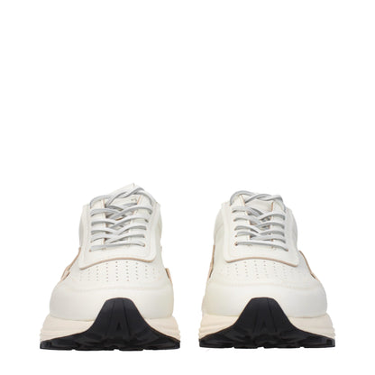 Buttero White Leather Sneakers