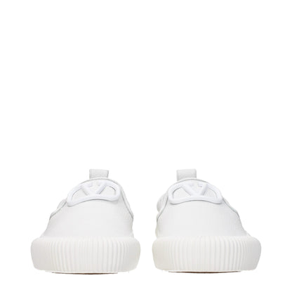 Valentino Garavani White Leather Slip-On Loafer