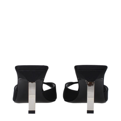 The Attico Black Satin Sandal